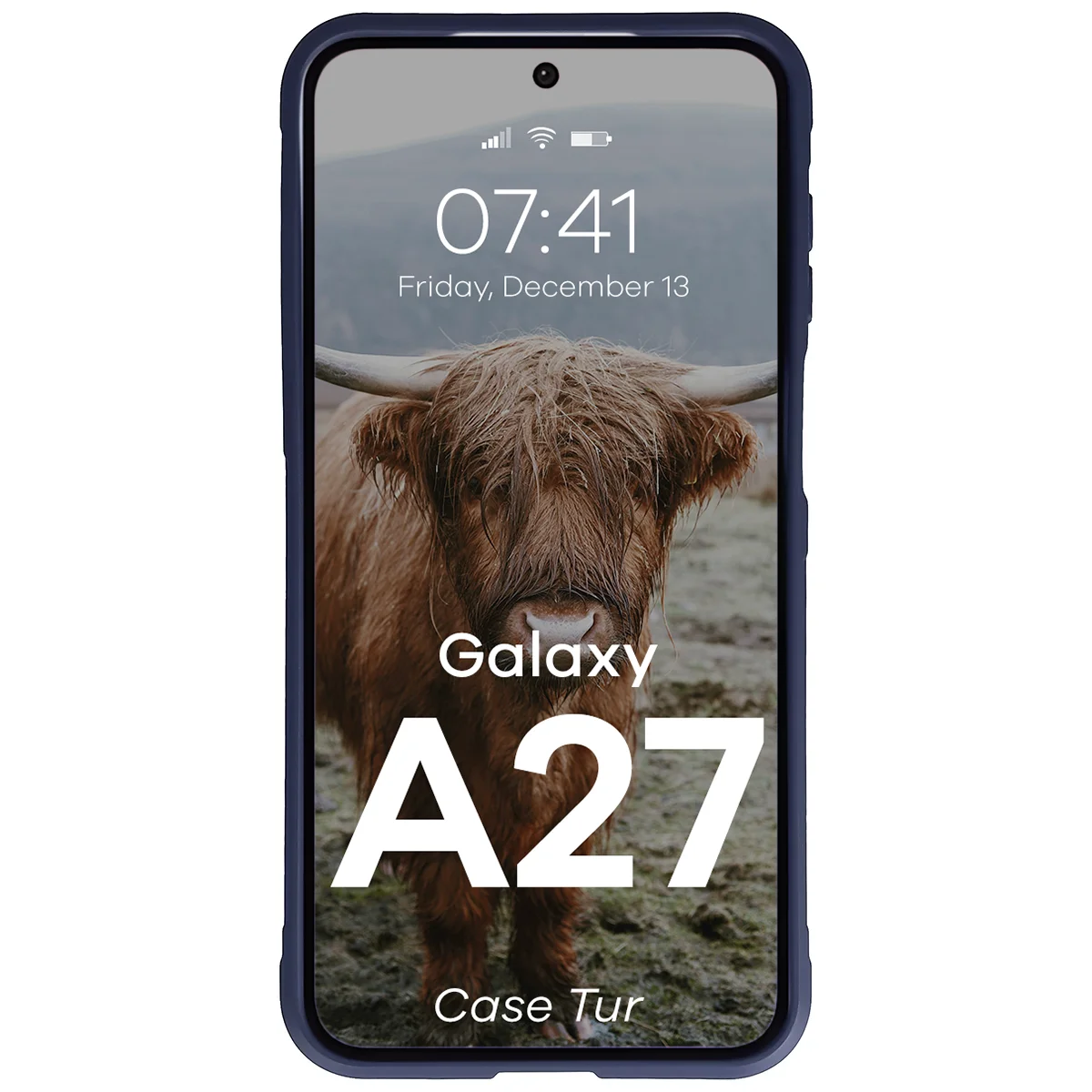 Robuste Handyhülle für Galaxy A27 5G, Bizon Case Tur, Dunkelblau