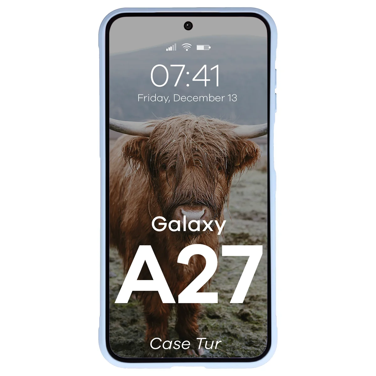 Robuste Handyhülle für Galaxy A27 5G, Bizon Case Tur, Hellblau