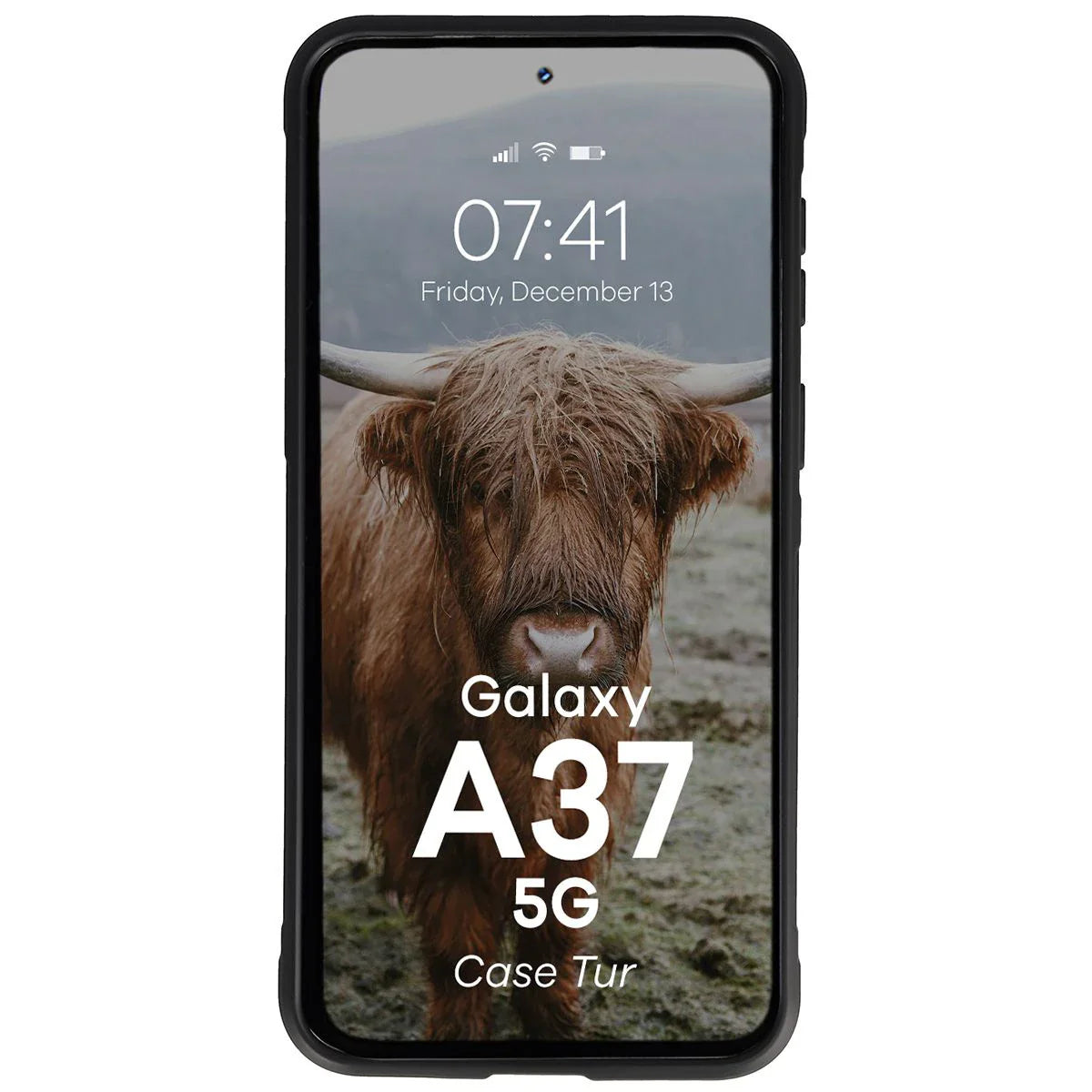 Robuste Handyhülle für Galaxy A37 5G, Bizon Case Tur, Schwarz