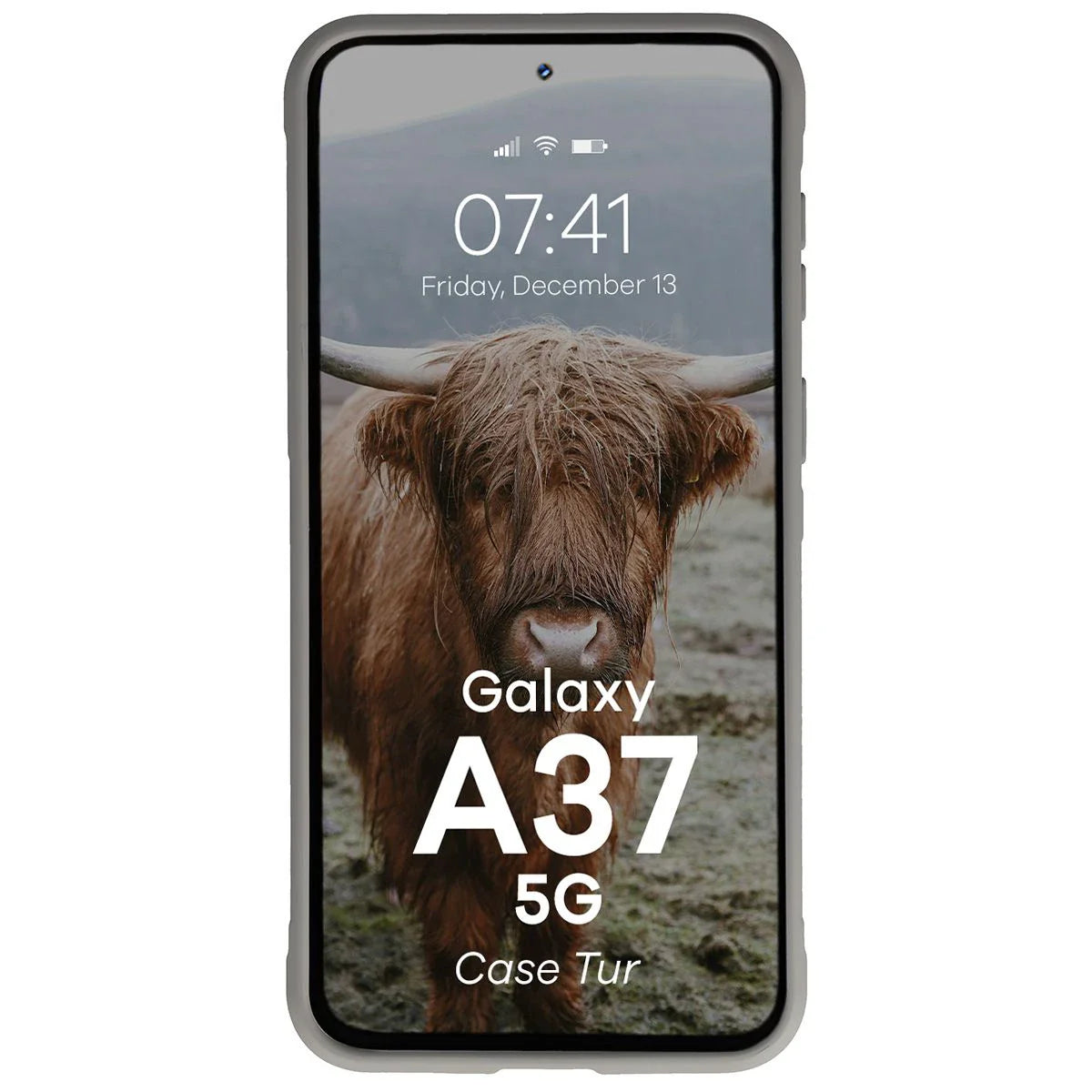 Robuste Handyhülle für Galaxy A37 5G, Bizon Case Tur, Hellgrau