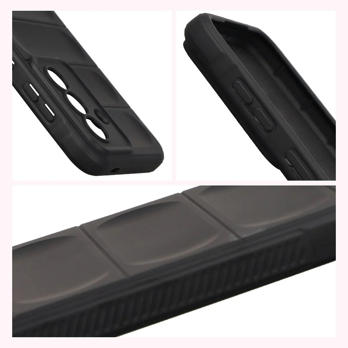 Robuste Handyhülle für Galaxy A57 5G, Bizon Case Tur, Schwarz