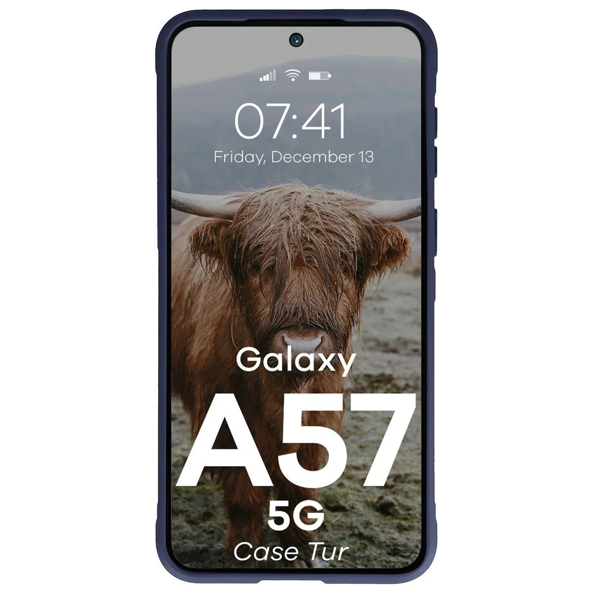 Robuste Handyhülle für Galaxy A57 5G, Bizon Case Tur, Dunkelblau