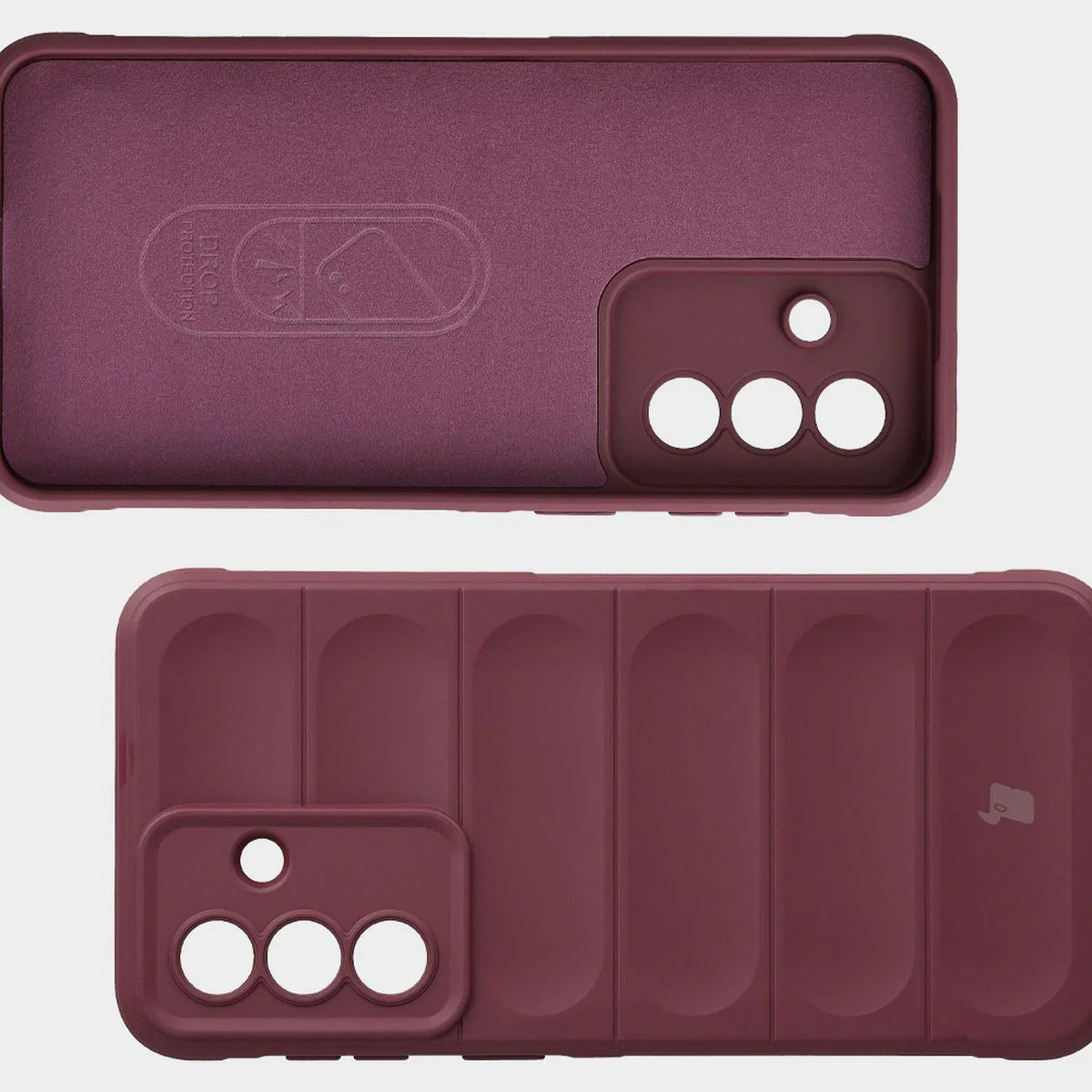 Robuste Handyhülle für Galaxy A57 5G, Bizon Case Tur, Burgunderrot