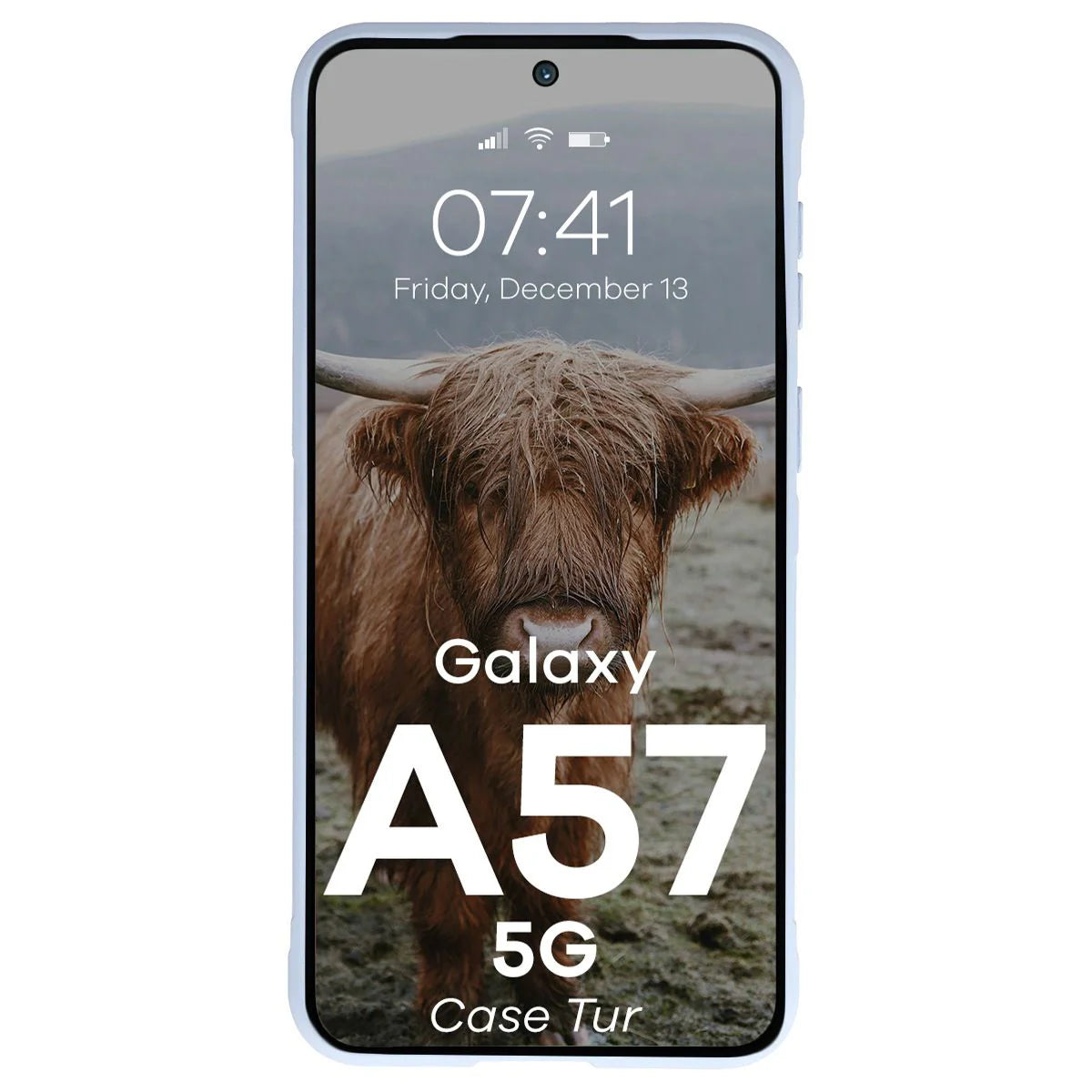 Robuste Handyhülle für Galaxy A57 5G, Bizon Case Tur, Hellblau