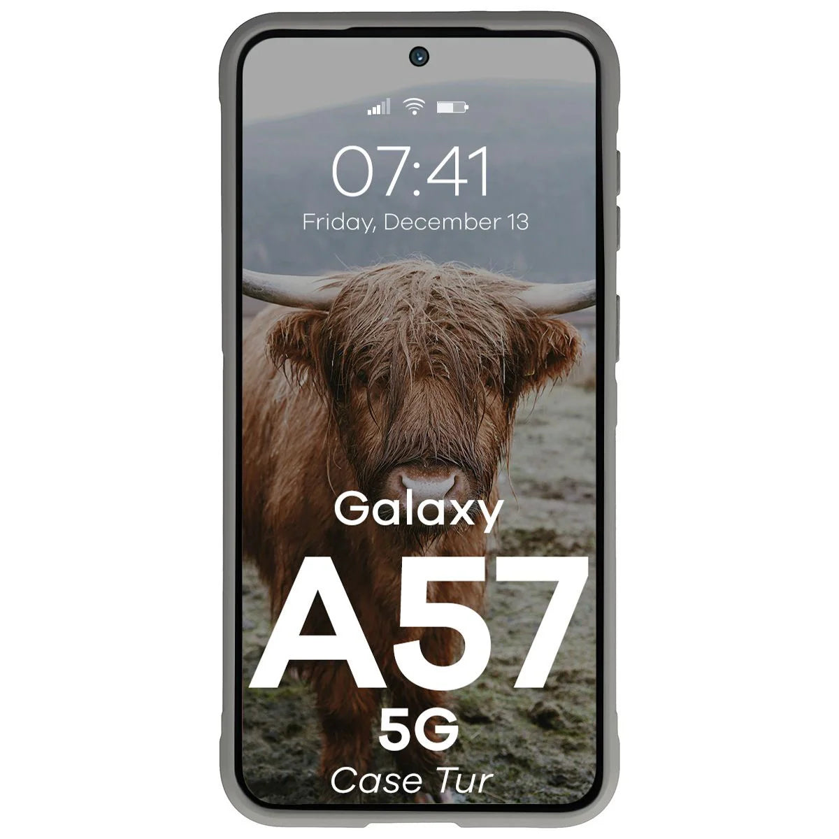 Robuste Handyhülle für Galaxy A57 5G, Bizon Case Tur, Hellgrau