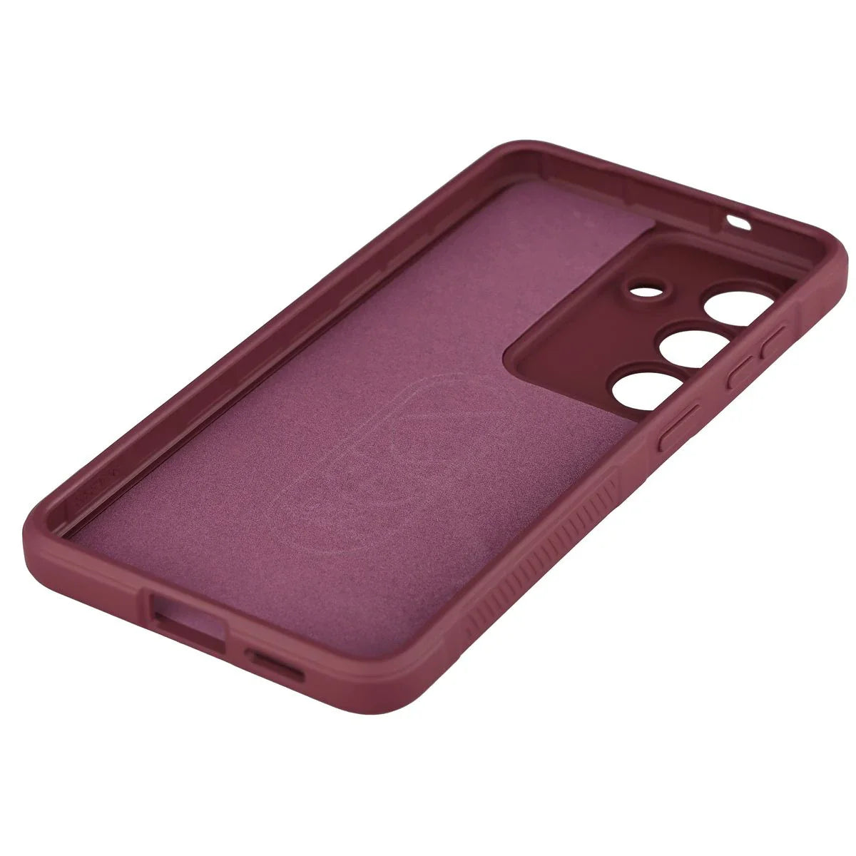 Robuste Handyhülle für Galaxy S26, Bizon Case Tur, Burgunderrot