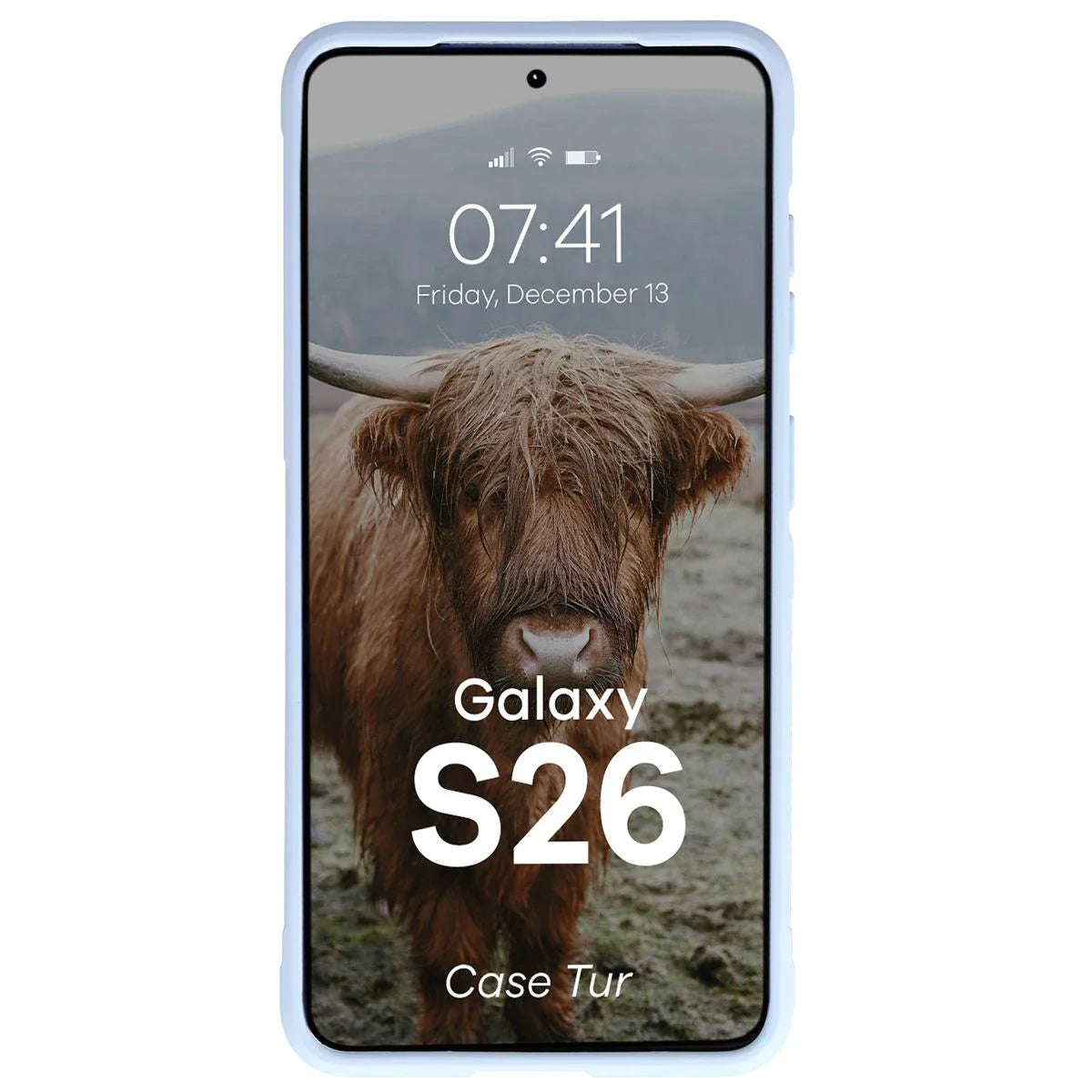 Robuste Handyhülle für Galaxy S26, Bizon Case Tur, Hellblau