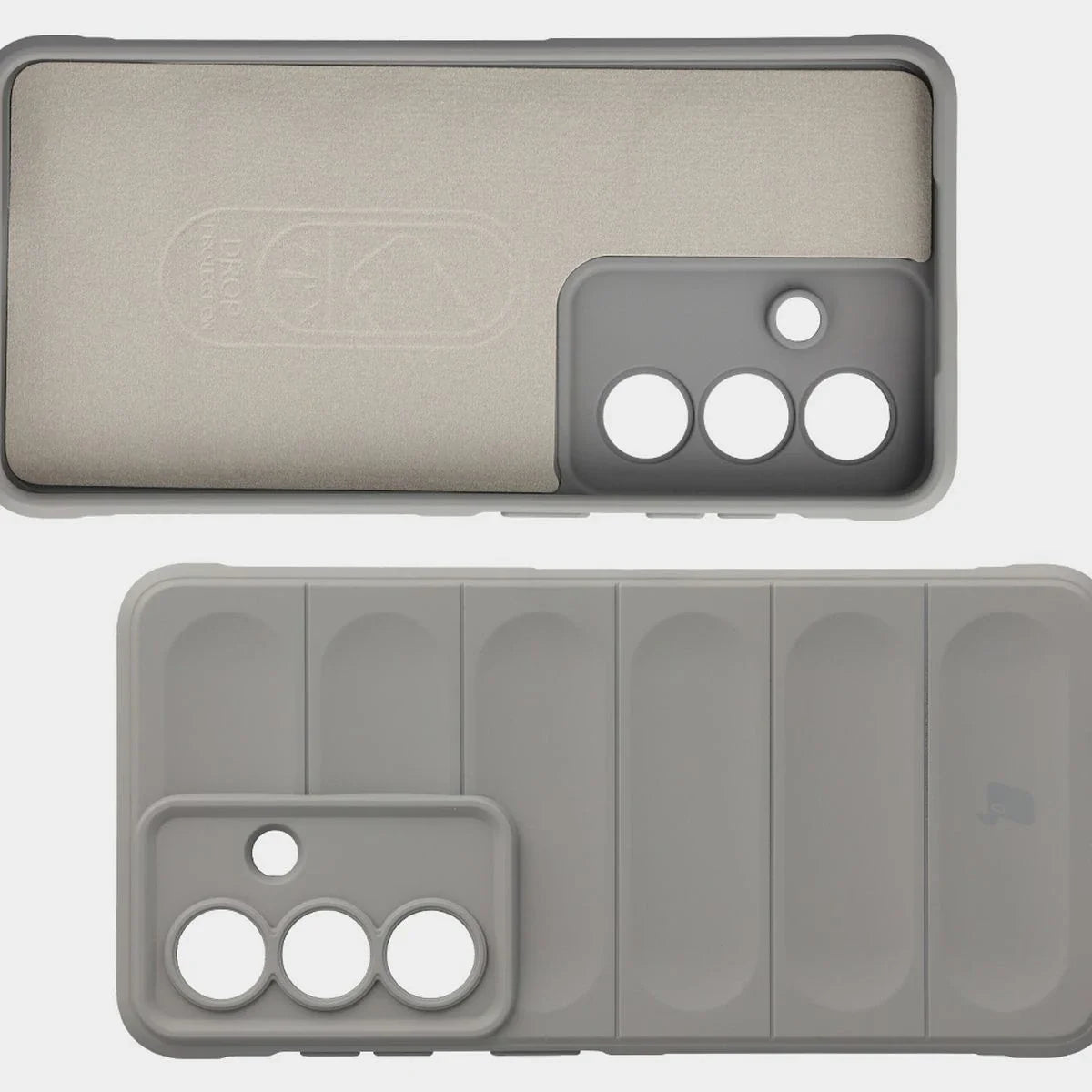 Robuste Handyhülle für Galaxy S26, Bizon Case Tur, Hellgrau