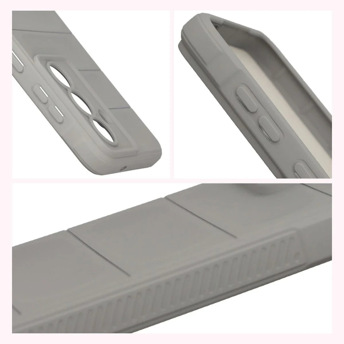 Robuste Handyhülle für Galaxy S26, Bizon Case Tur, Hellgrau