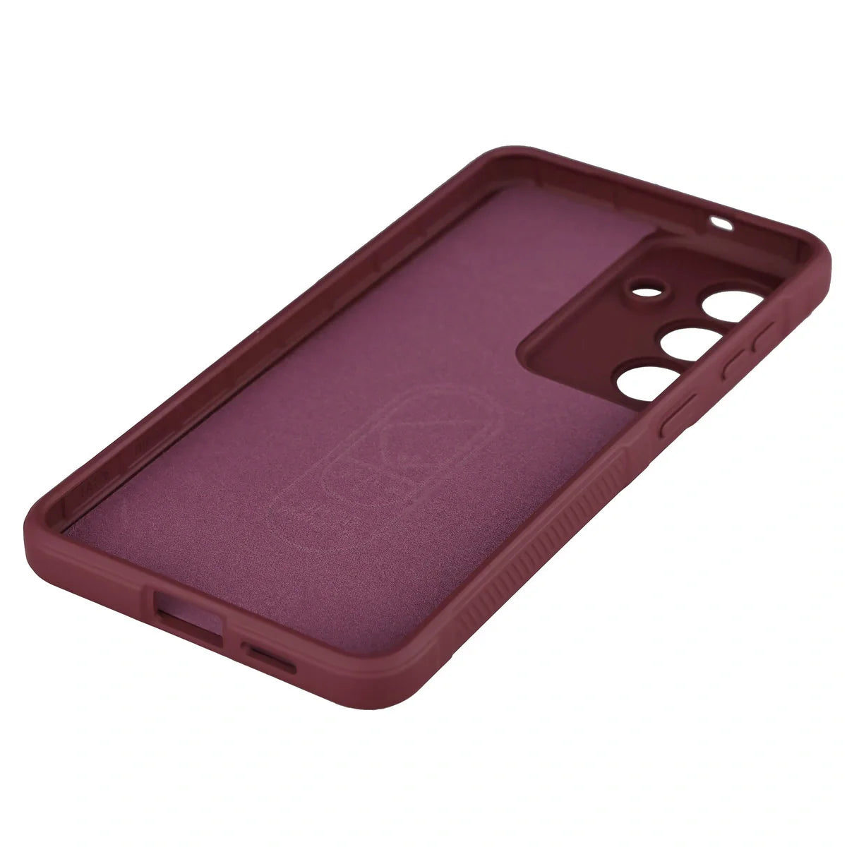 Robuste Handyhülle für Galaxy S26 Plus, Bizon Case Tur, Burgunderrot