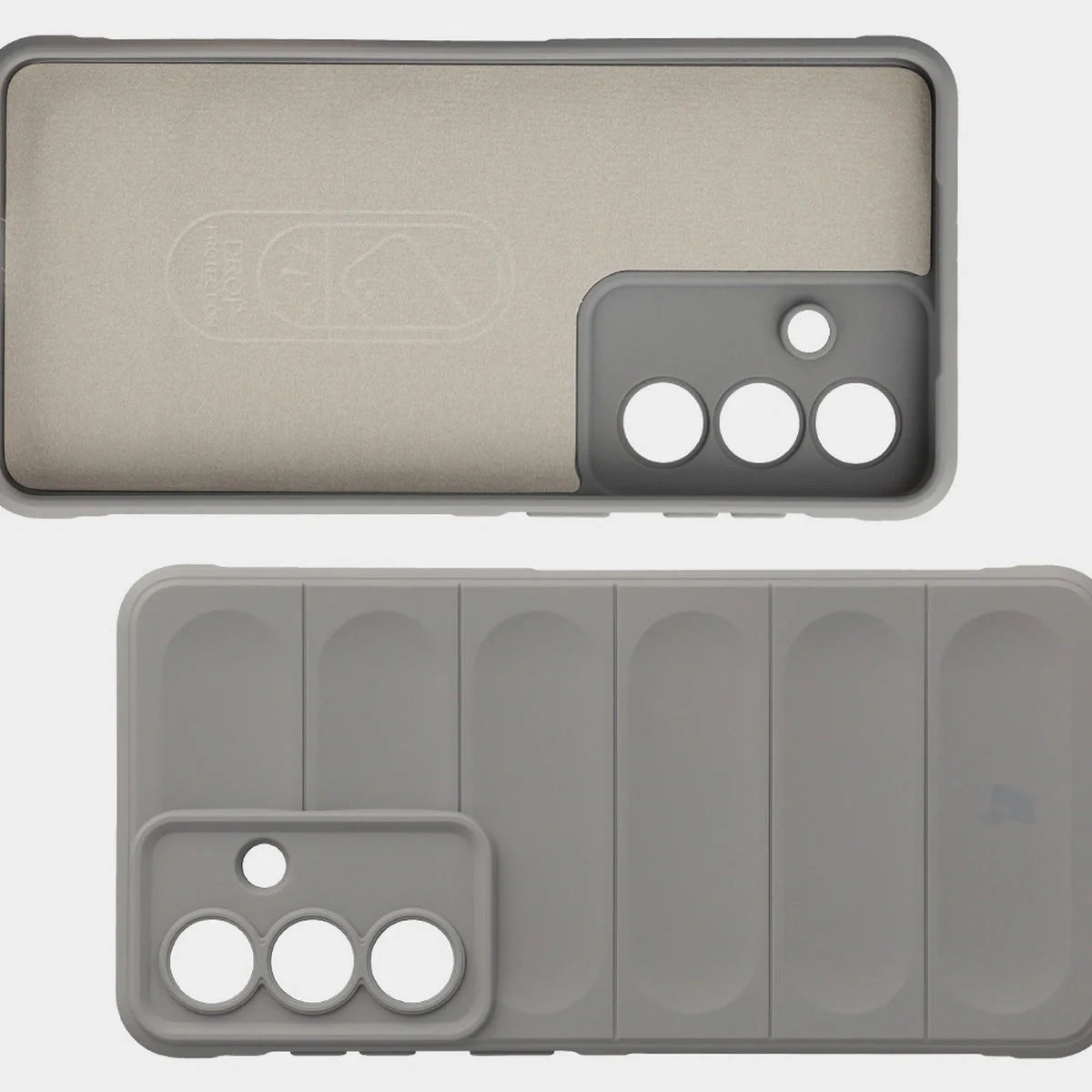 Robuste Handyhülle für Galaxy S26 Plus, Bizon Case Tur, Hellgrau