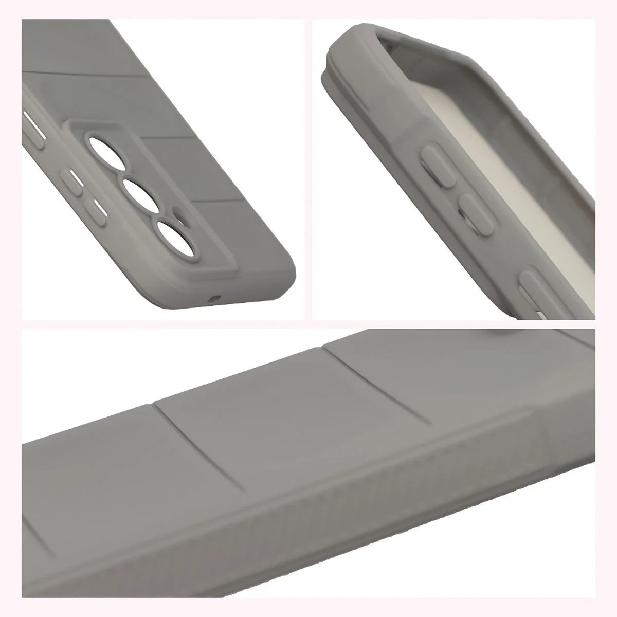 Robuste Handyhülle für Galaxy S26 Plus, Bizon Case Tur, Hellgrau