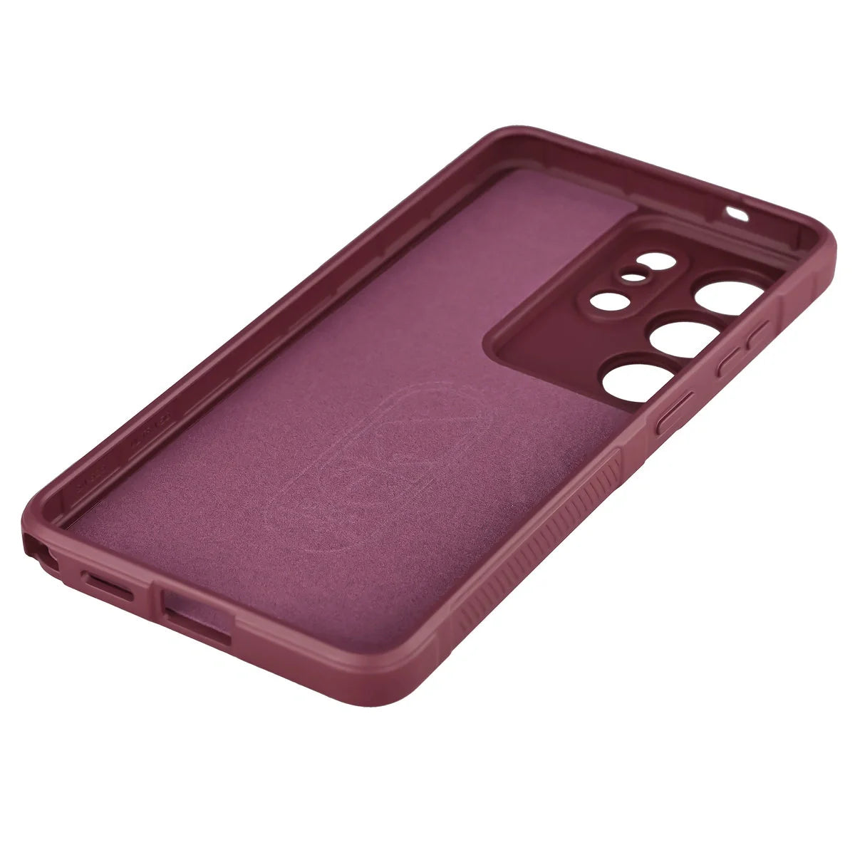 Robuste Handyhülle für Galaxy S26 Ultra, Bizon Case Tur, Burgunderrot