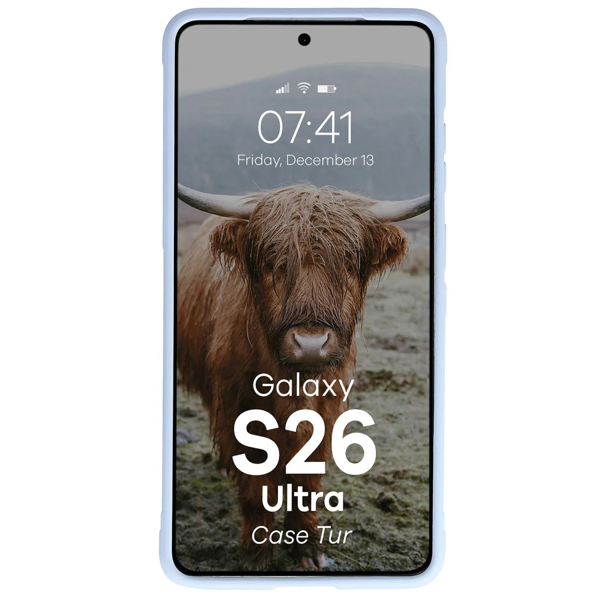 Robuste Handyhülle für Galaxy S26 Ultra, Bizon Case Tur, Hellblau