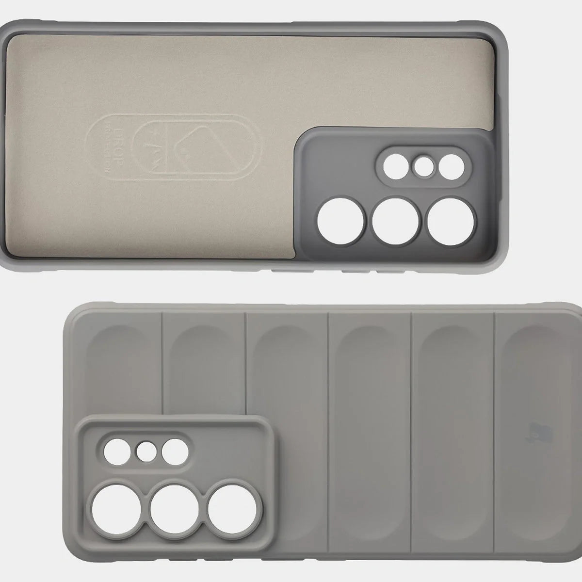 Robuste Handyhülle für Galaxy S26 Ultra, Bizon Case Tur, Hellgrau