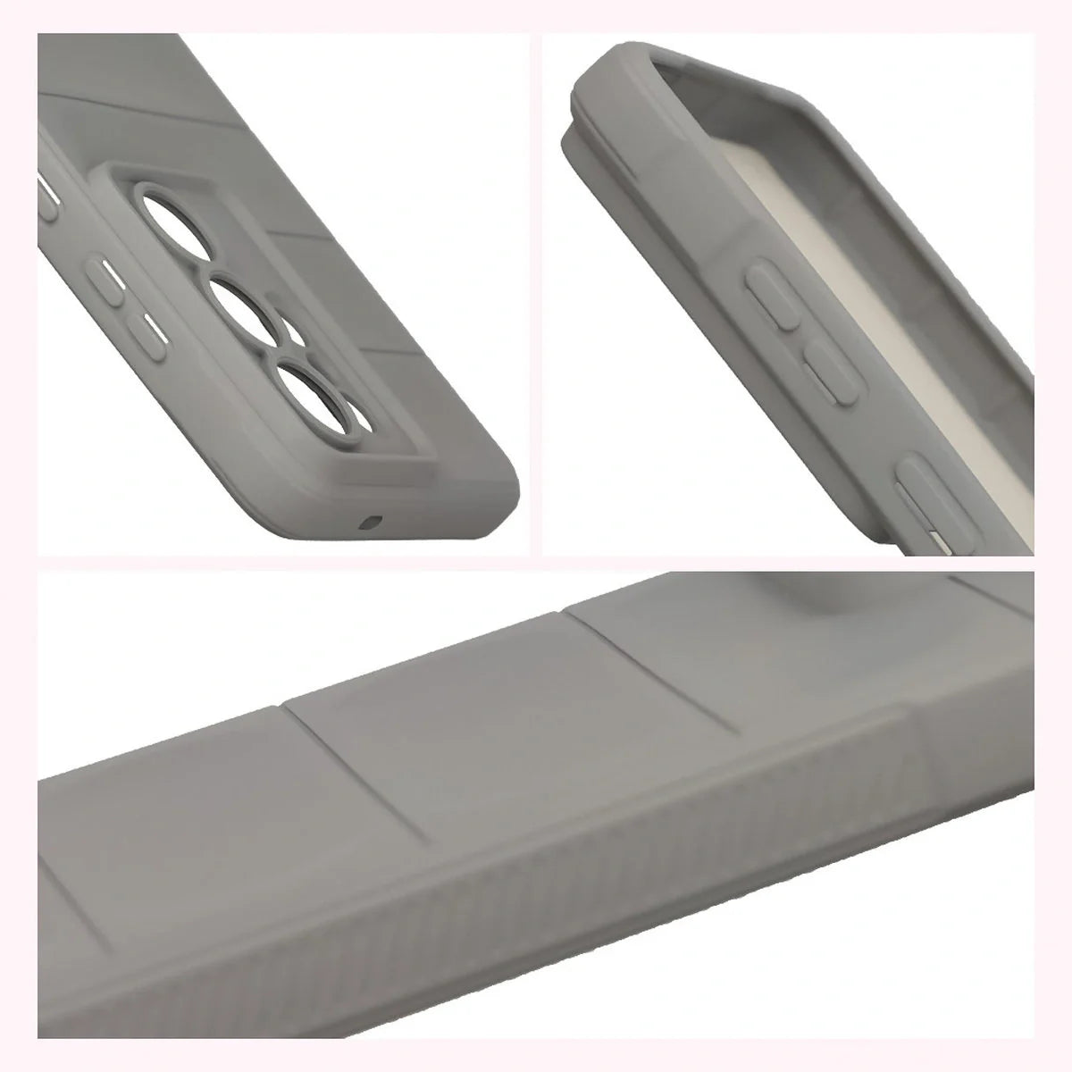 Robuste Handyhülle für Galaxy S26 Ultra, Bizon Case Tur, Hellgrau