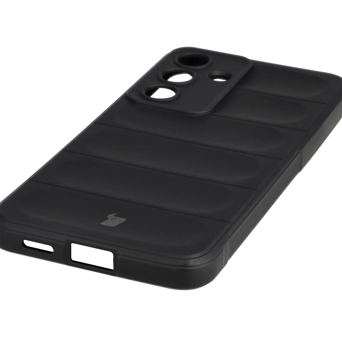 Robuste Handyhülle für Galaxy S25 FE, Bizon Case Tur, Schwarz