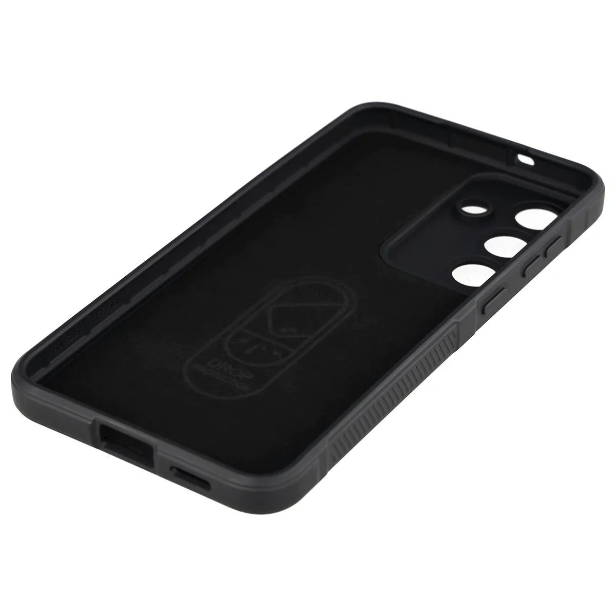 Robuste Handyhülle für Galaxy S25 FE, Bizon Case Tur, Schwarz