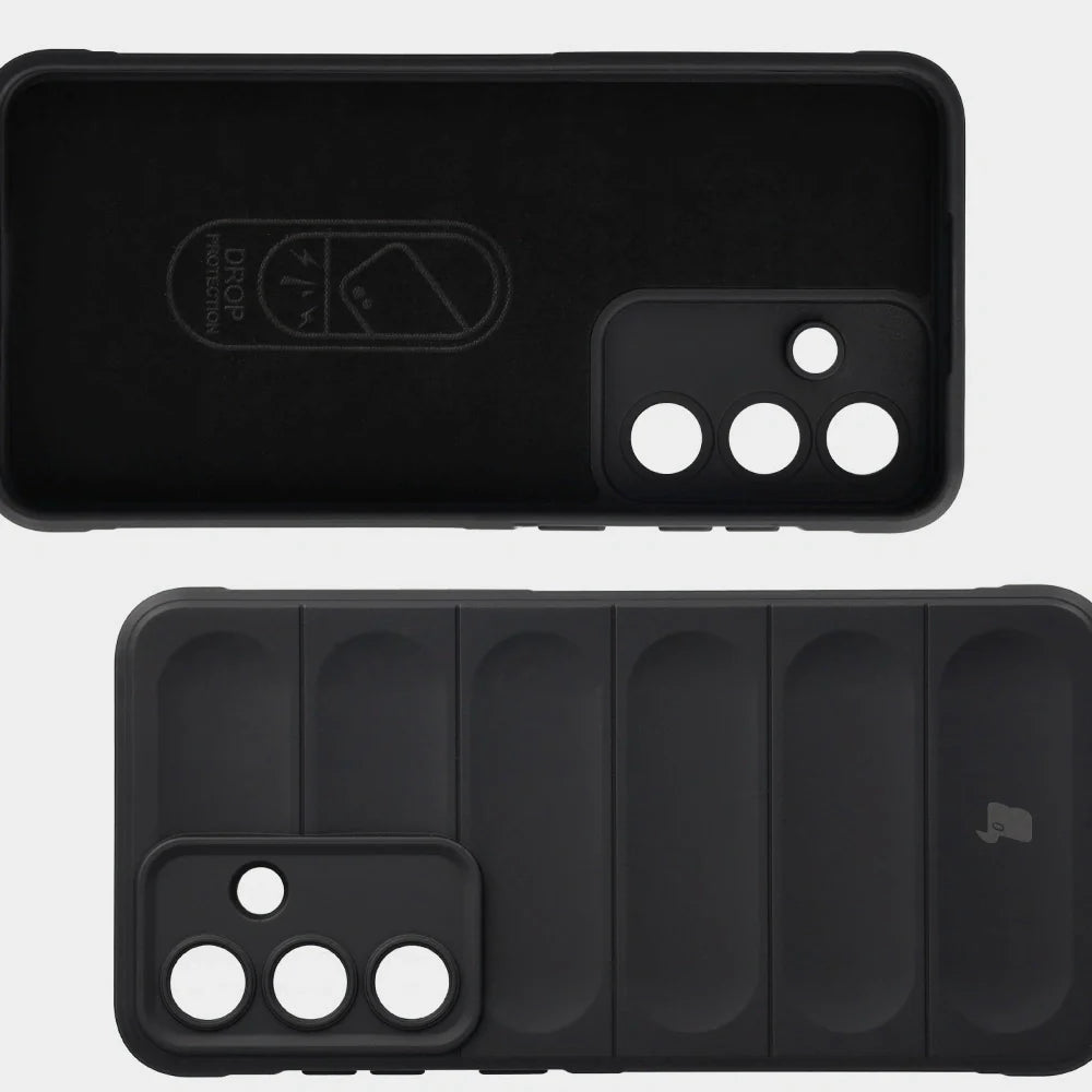 Robuste Handyhülle für Galaxy S25 FE, Bizon Case Tur, Schwarz