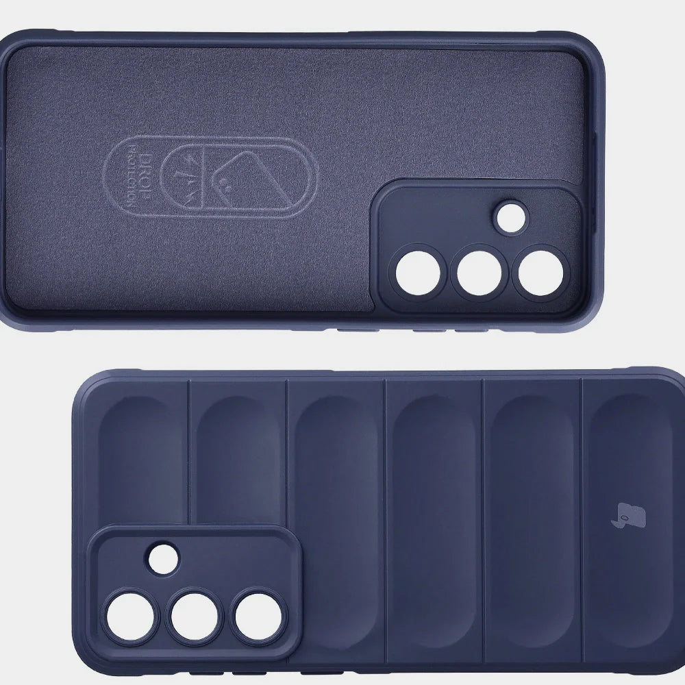 Robuste Handyhülle für Galaxy S25 FE, Bizon Case Tur, Dunkelblau