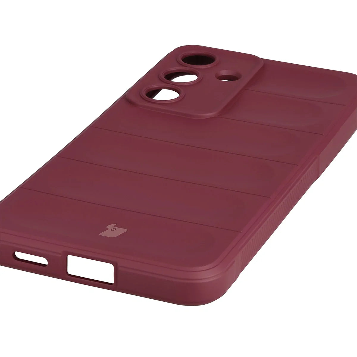 Robuste Handyhülle für Galaxy S25 FE, Bizon Case Tur, Burgunderrot
