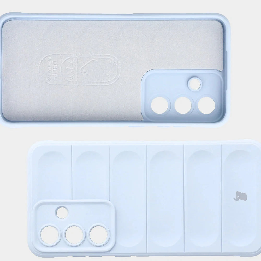 Robuste Handyhülle für Galaxy S25 FE, Bizon Case Tur, Hellblau