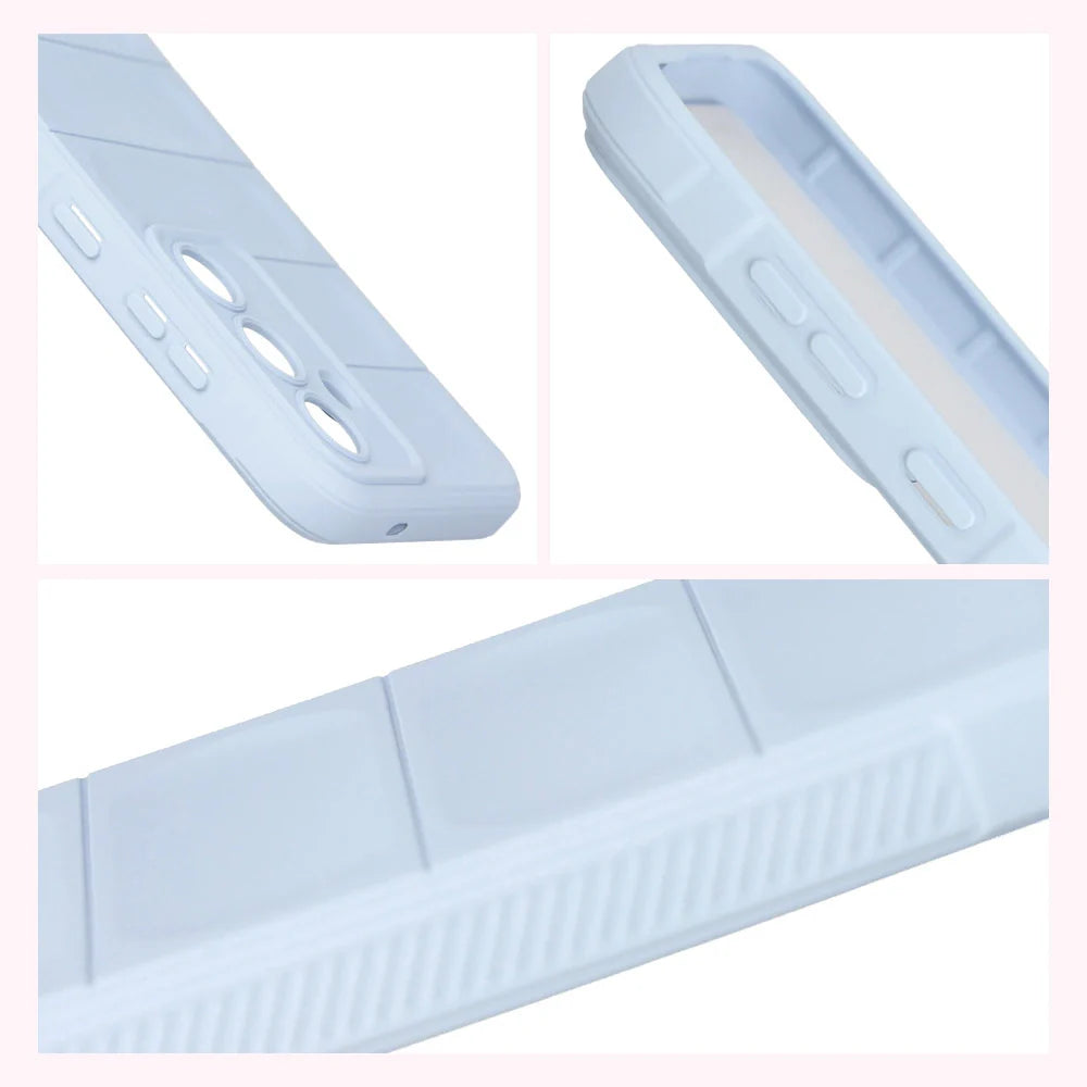 Robuste Handyhülle für Galaxy S25 FE, Bizon Case Tur, Hellblau