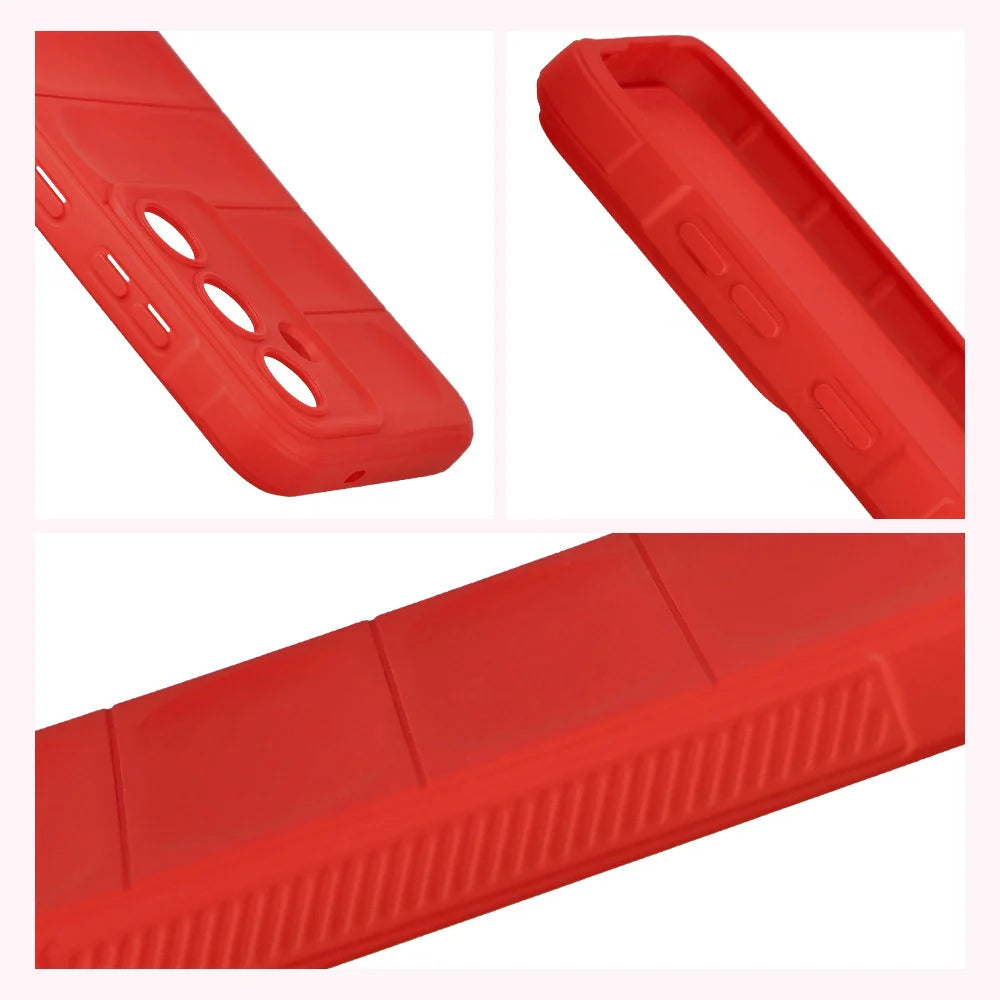 Robuste Handyhülle für Galaxy S25 FE, Bizon Case Tur, Rot