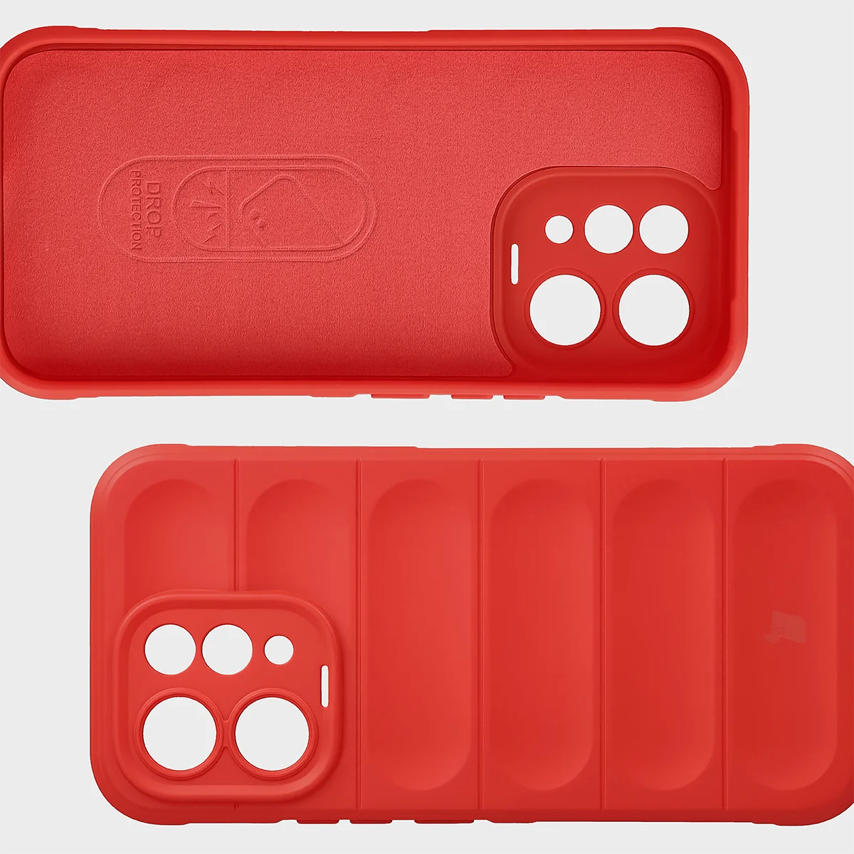 Robuste Handyhülle für Vivo V70 5G, Bizon Case Tur, Rot