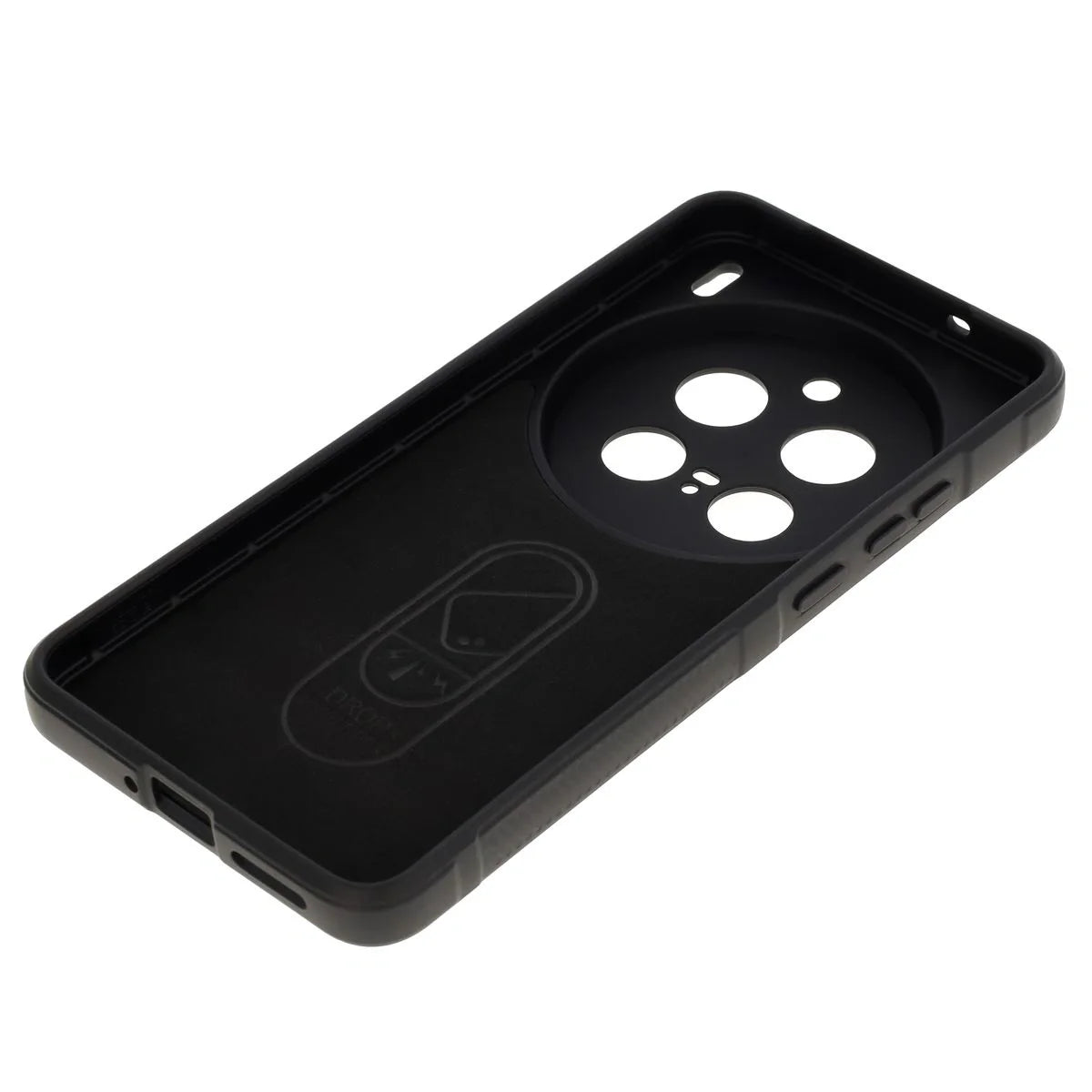 Robuste Handyhülle für Vivo X200 Pro, Bizon Case Tur, Schwarz