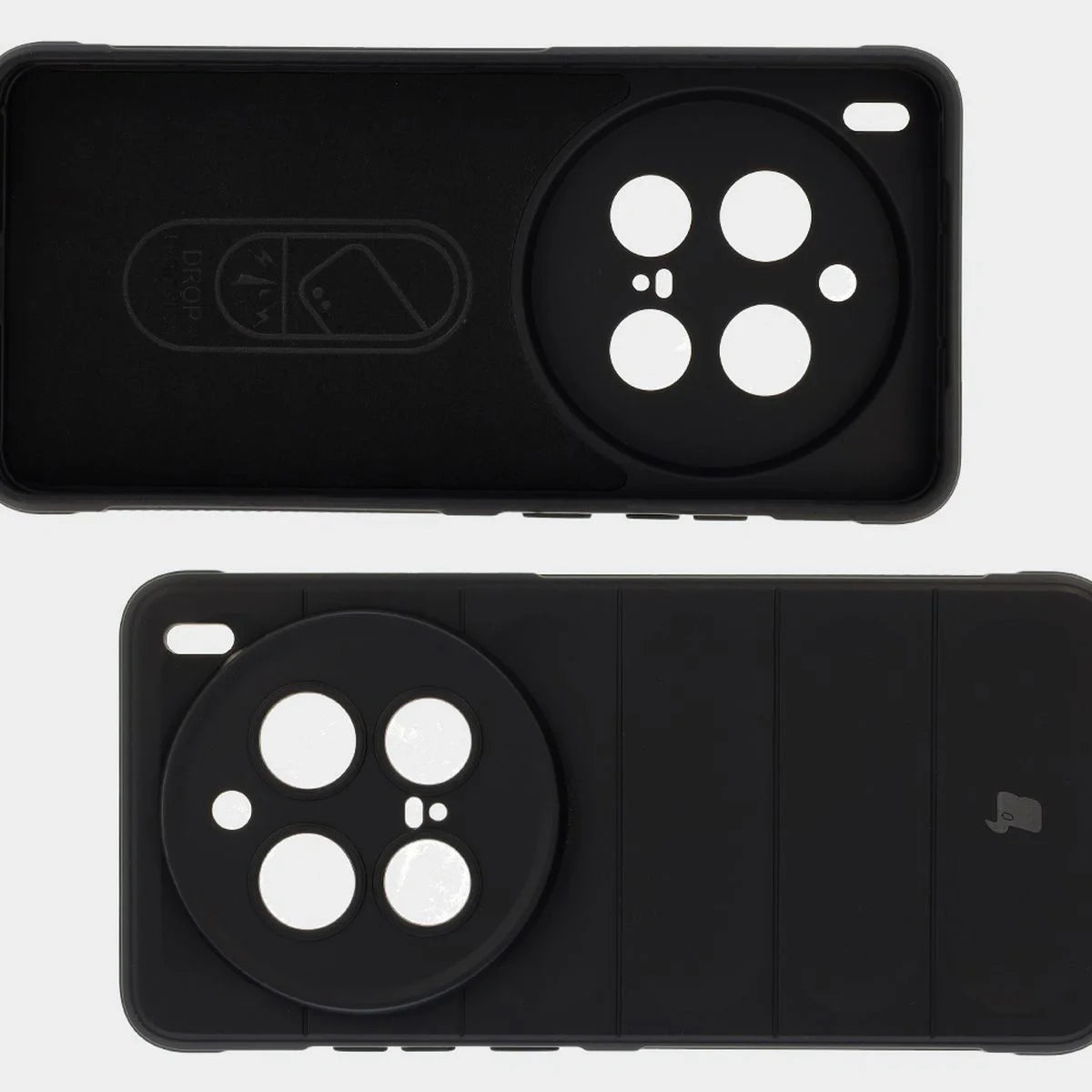 Robuste Handyhülle für Vivo X200 Pro, Bizon Case Tur, Schwarz
