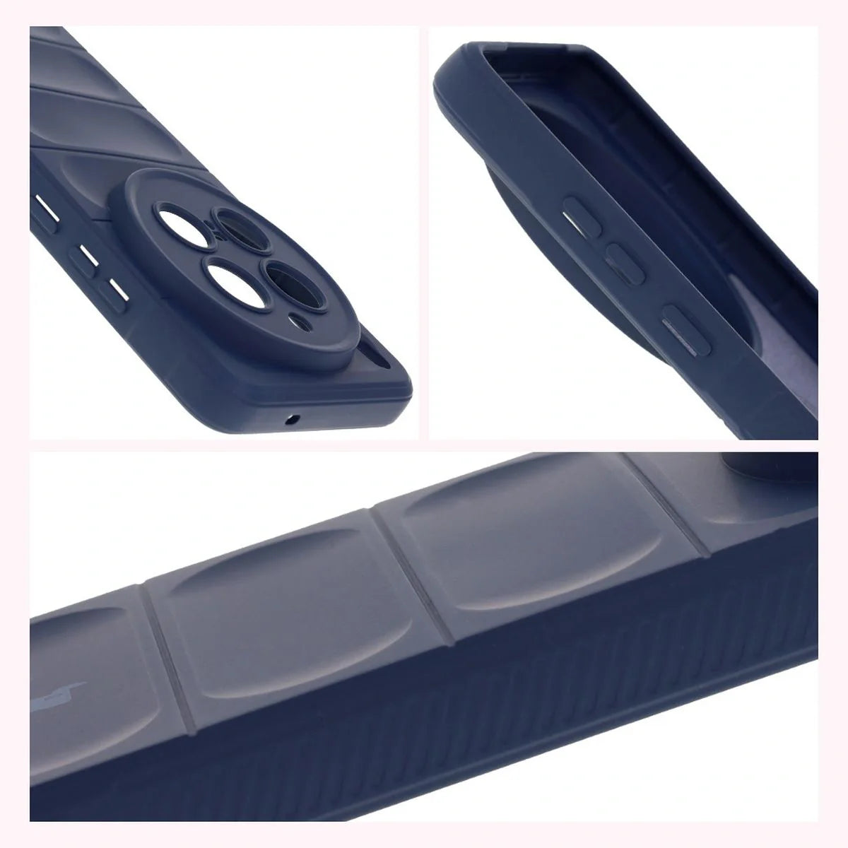 Robuste Handyhülle für Vivo X200 Pro, Bizon Case Tur, Dunkelblau