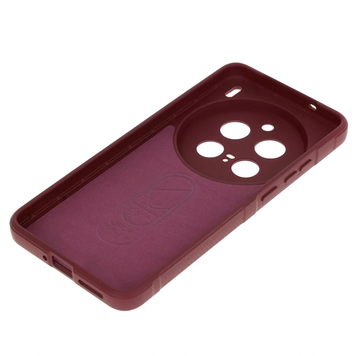 Robuste Handyhülle für Vivo X200 Pro, Bizon Case Tur, Burgunderrot