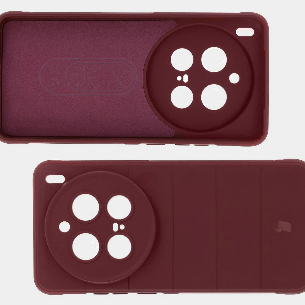 Robuste Handyhülle für Vivo X200 Pro, Bizon Case Tur, Burgunderrot