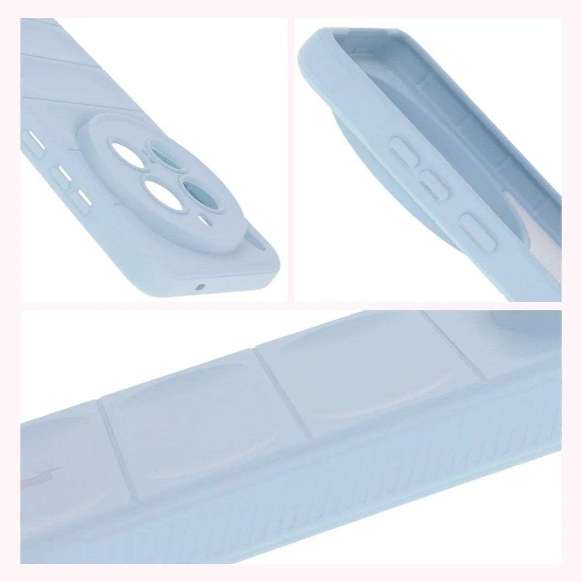 Robuste Handyhülle für Vivo X200 Pro, Bizon Case Tur, Hellblau