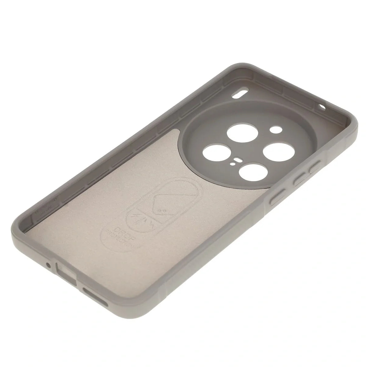 Robuste Handyhülle für Vivo X200 Pro, Bizon Case Tur, Hellgrau