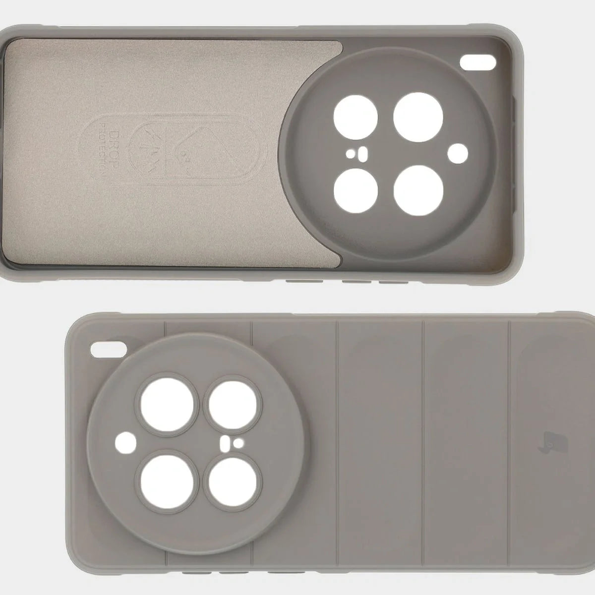 Robuste Handyhülle für Vivo X200 Pro, Bizon Case Tur, Hellgrau