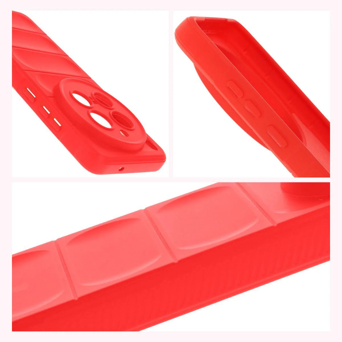 Robuste Handyhülle für Vivo X200 Pro, Bizon Case Tur, Rot