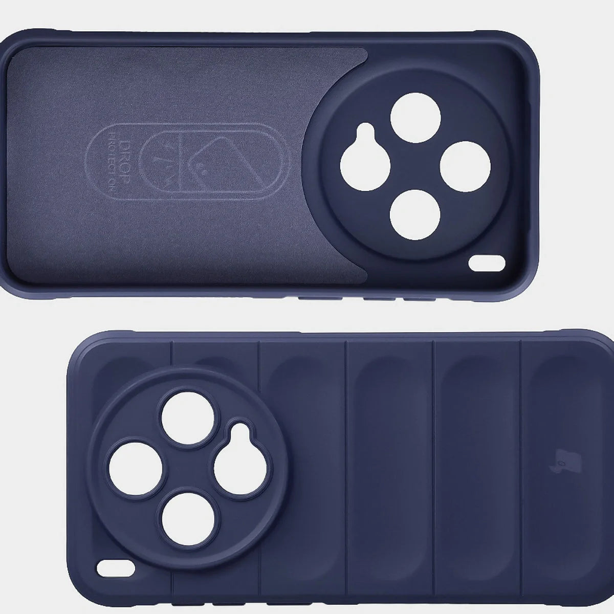 Robuste Handyhülle für Vivo X300, Bizon Case Tur, Dunkelblau