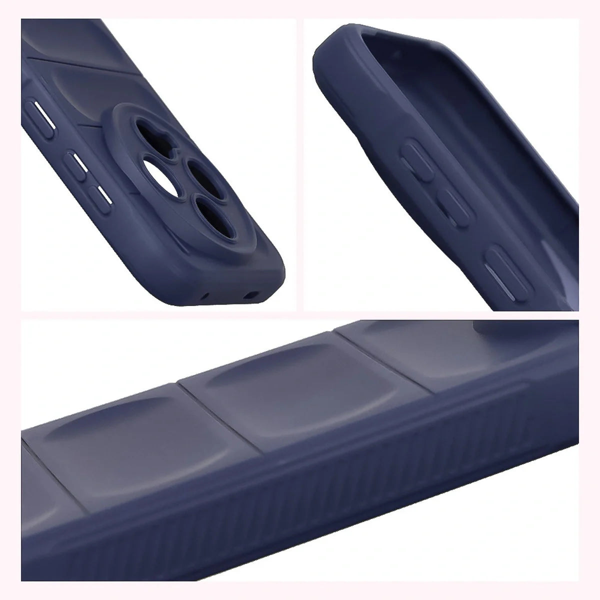 Robuste Handyhülle für Vivo X300, Bizon Case Tur, Dunkelblau