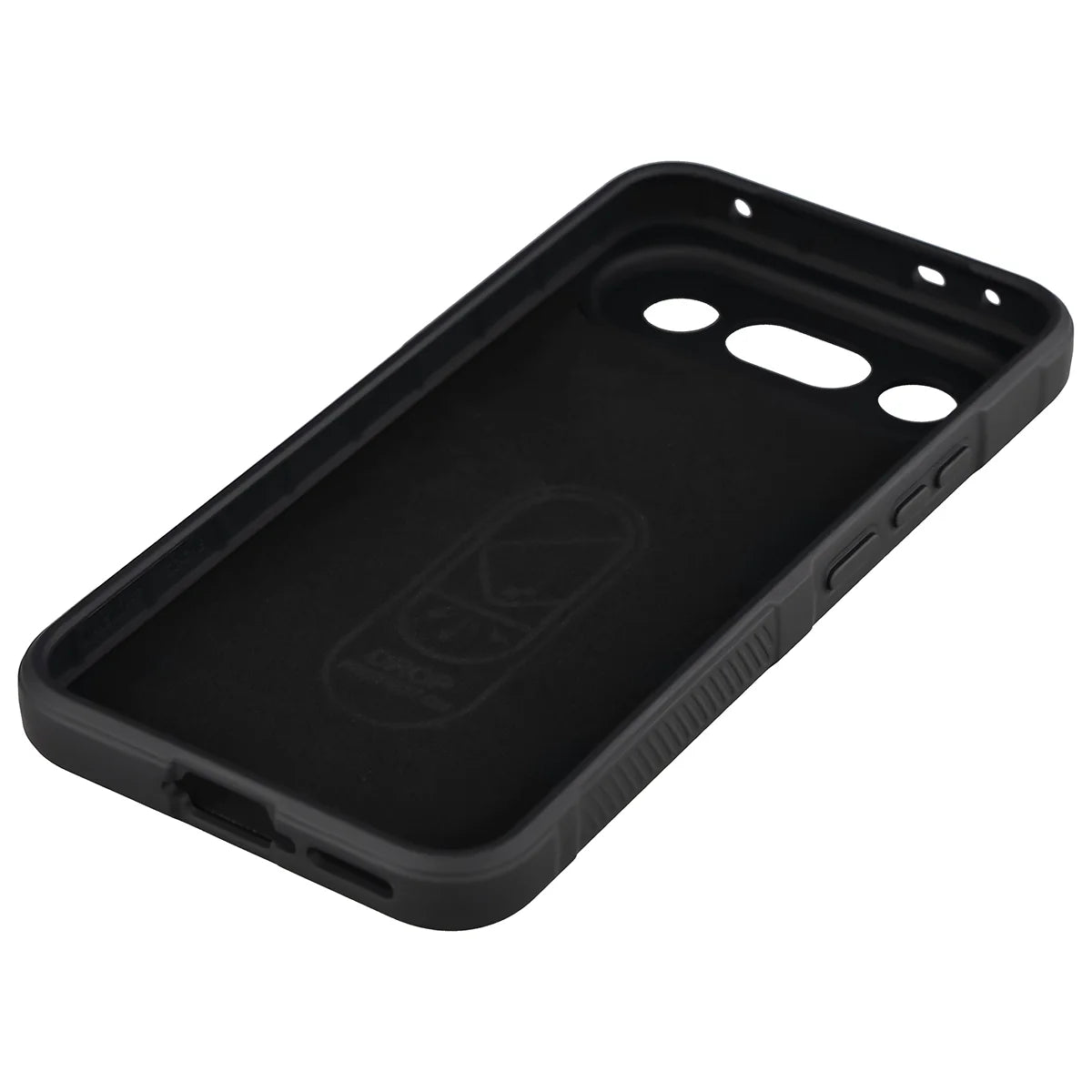 Robuste Handyhülle für Vivo X300 FE, Bizon Case Tur, Schwarz