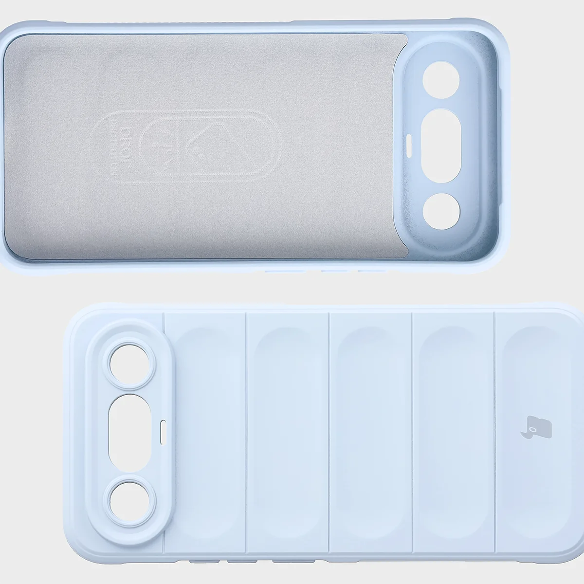 Robuste Handyhülle für Vivo X300 FE, Bizon Case Tur, Hellblau