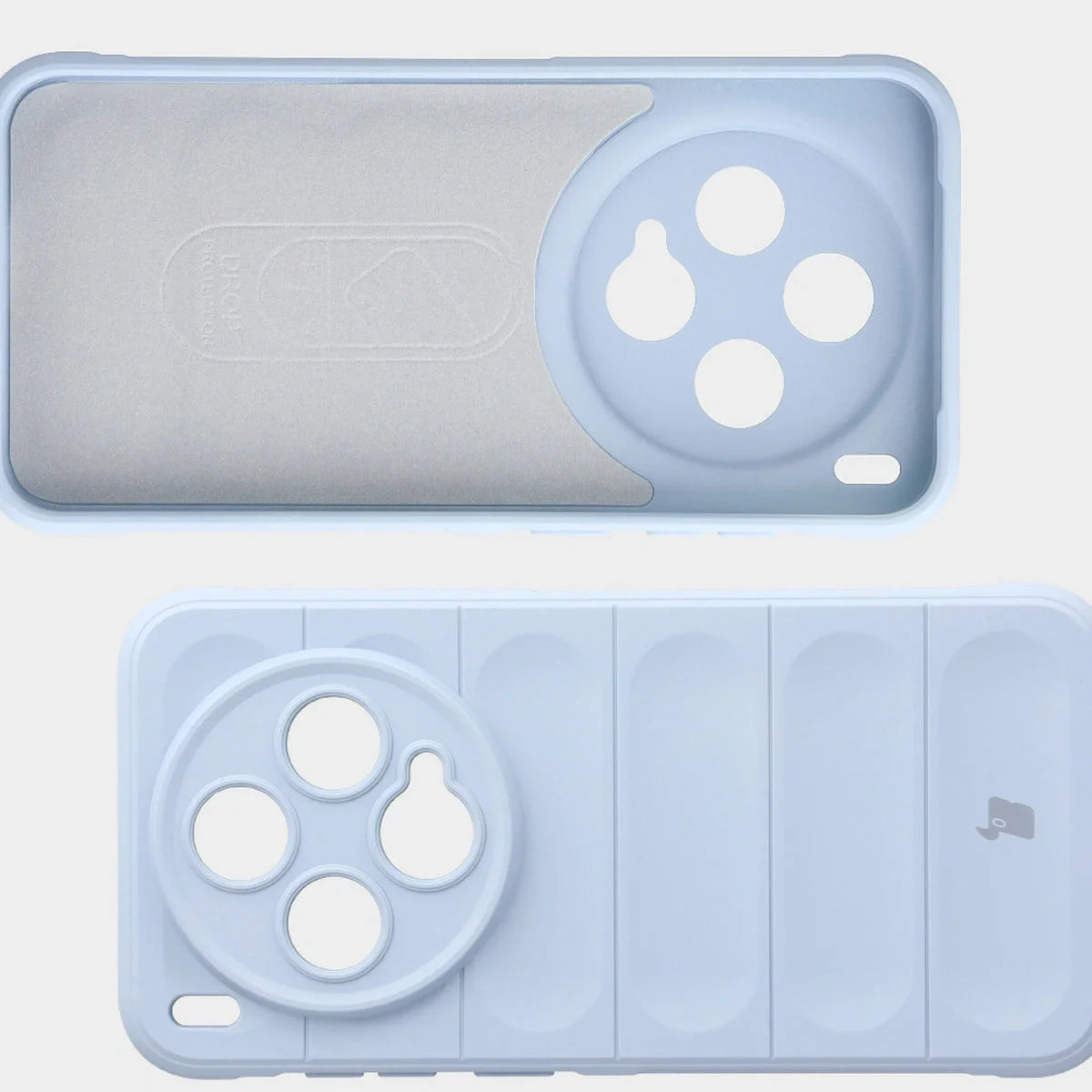 Robuste Handyhülle für Vivo X300, Bizon Case Tur, Hellblau