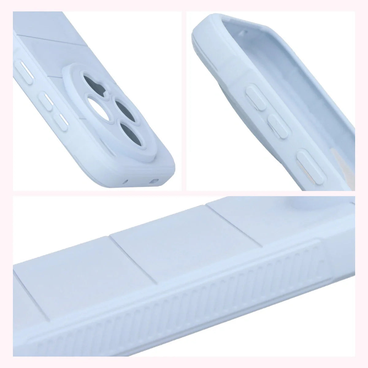 Robuste Handyhülle für Vivo X300, Bizon Case Tur, Hellblau
