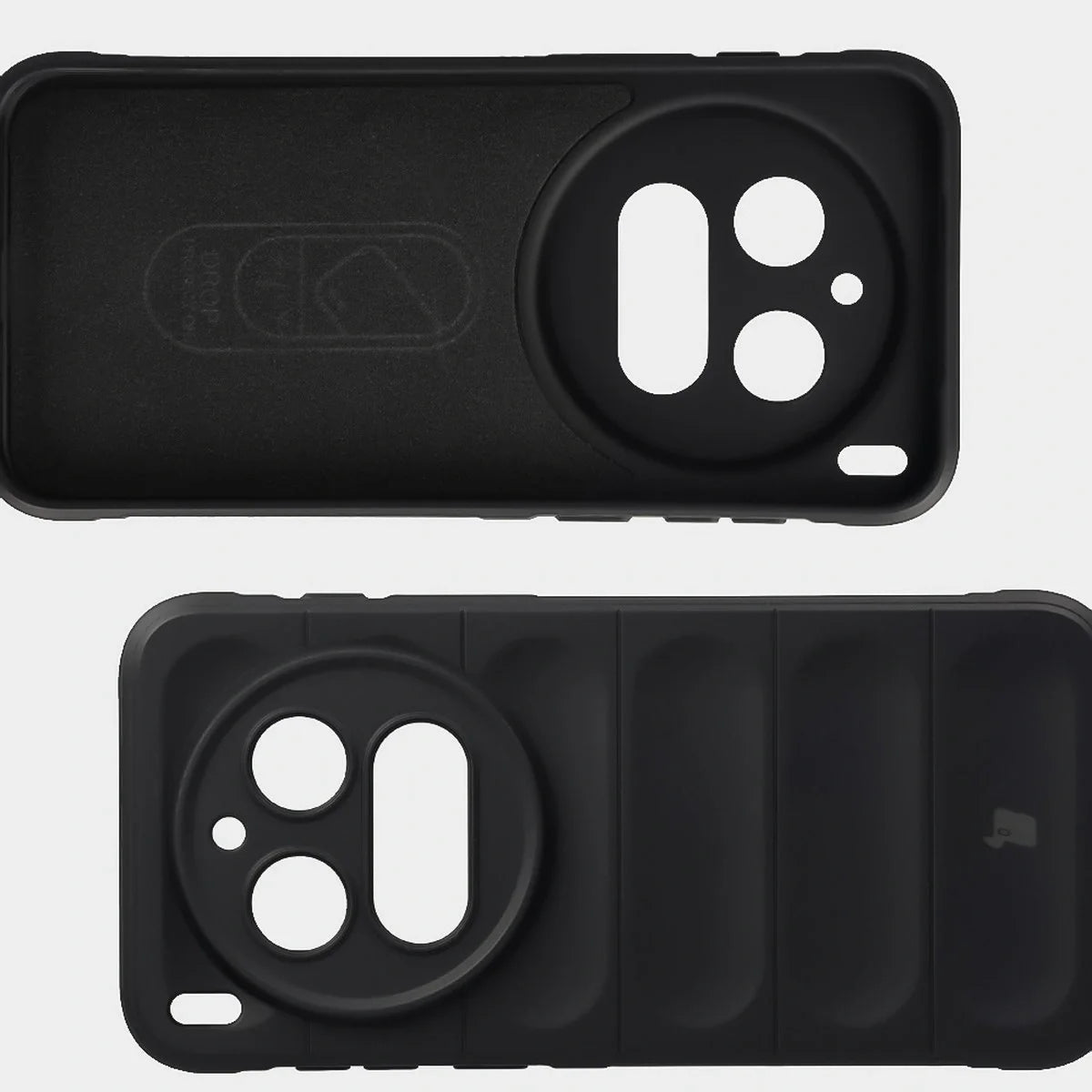 Robuste Handyhülle für Vivo X300 Pro, Bizon Case Tur, Schwarz