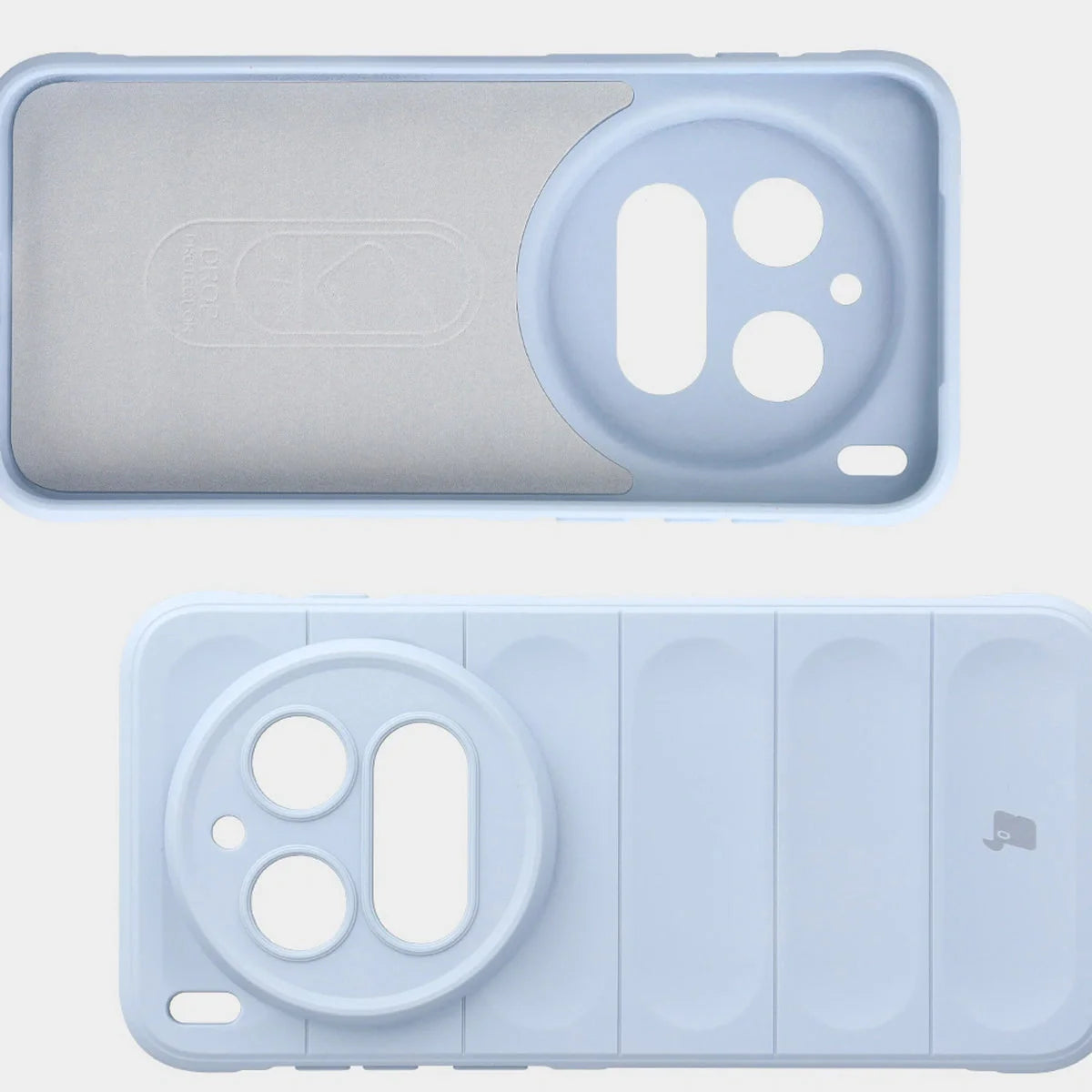 Robuste Handyhülle für Vivo X300 Pro, Bizon Case Tur, Hellblau