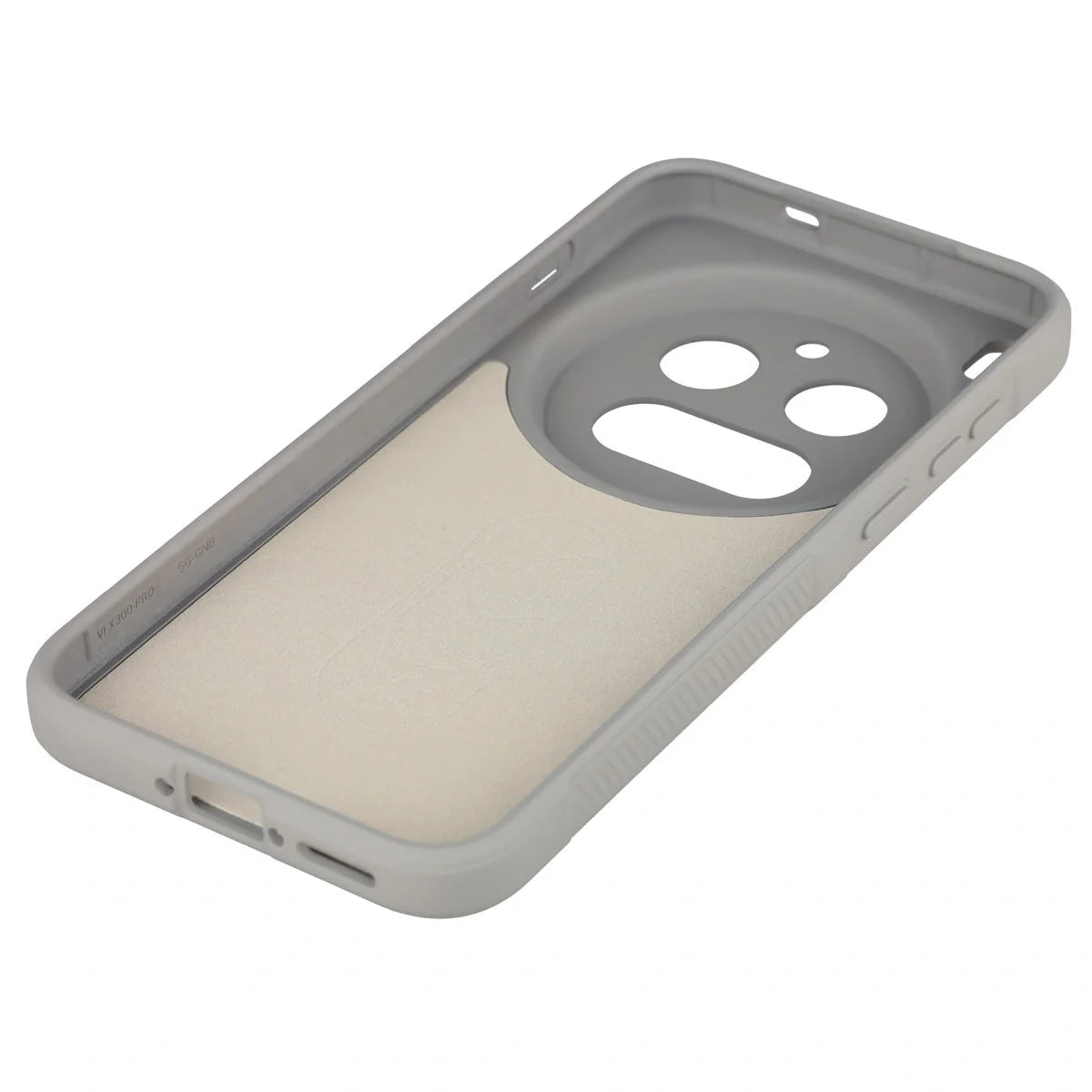 Robuste Handyhülle für Vivo X300 Pro, Bizon Case Tur, Hellgrau