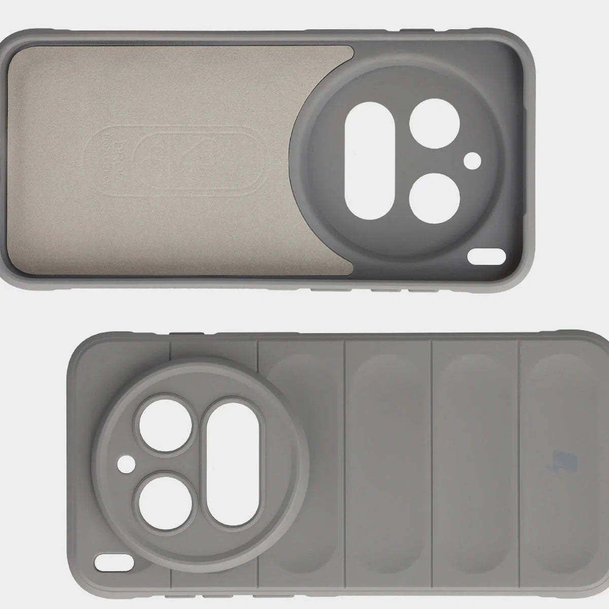 Robuste Handyhülle für Vivo X300 Pro, Bizon Case Tur, Hellgrau