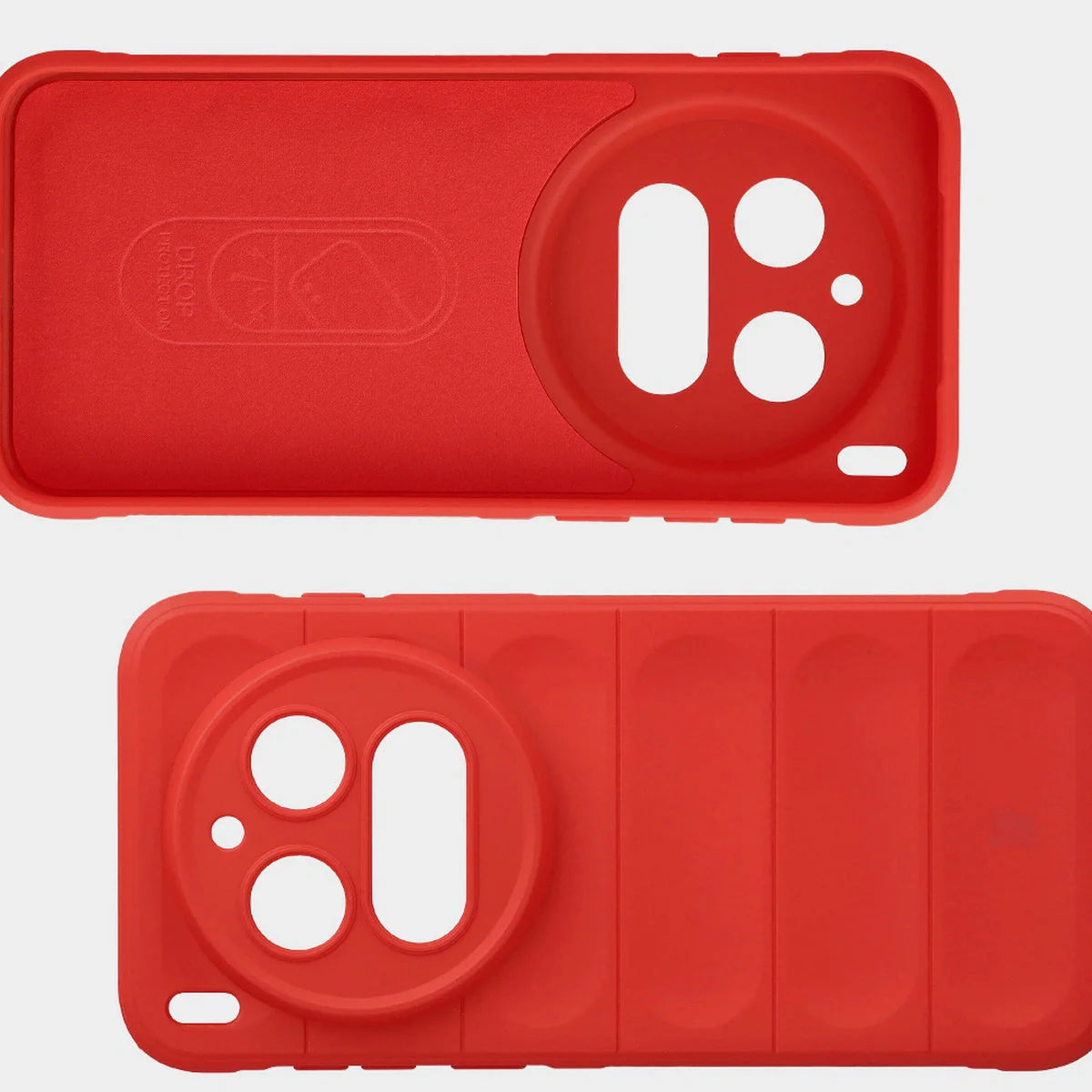 Robuste Handyhülle für Vivo X300 Pro, Bizon Case Tur, Rot