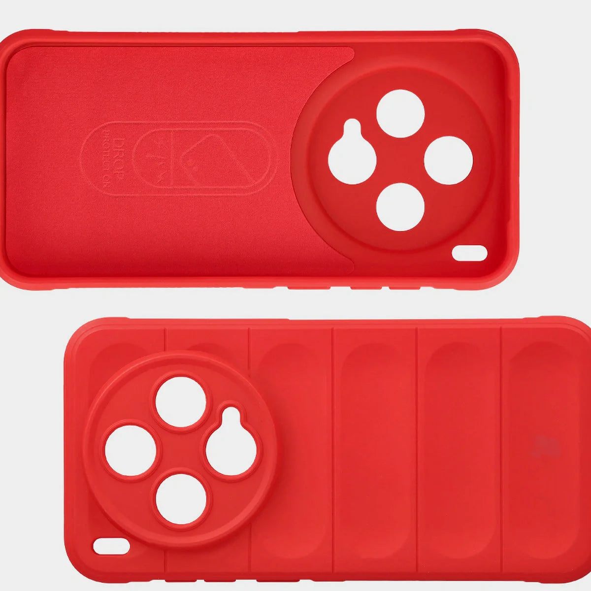Robuste Handyhülle für Vivo X300, Bizon Case Tur, Rot